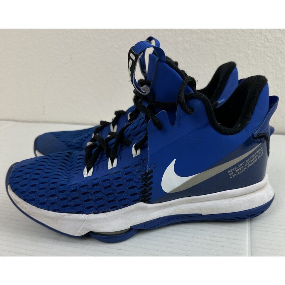 Nike LeBron Witness 5 Game Royal Basketball Sneakers Size 8